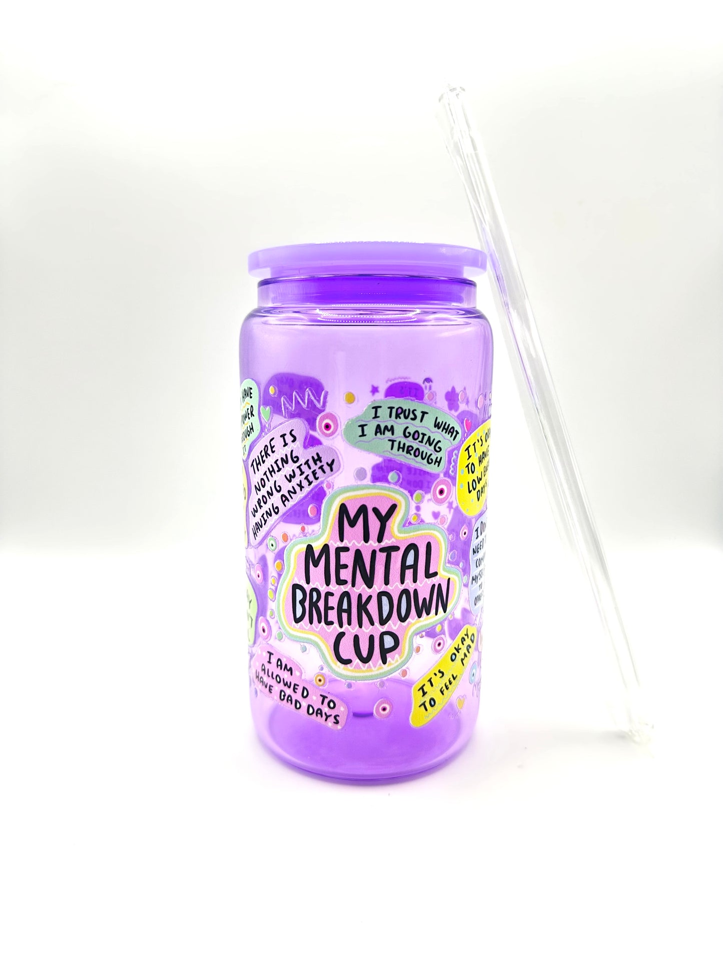 Anxiety Glass Cup